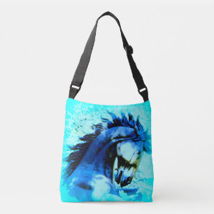 Bolso Cruzado azul salvaje del semental del mustango