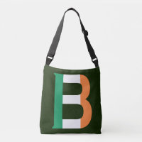 B Monograma sobrepuesto en cbcnt de bandera irland