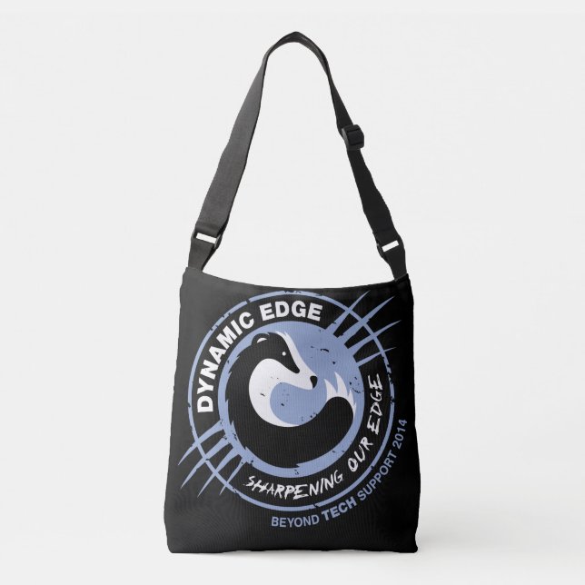 Bolso Cruzado Badger de miel y Ninja (Anverso)