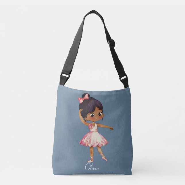 Bolso Cruzado Bailarín de ballet personalizado personalizado (Anverso)