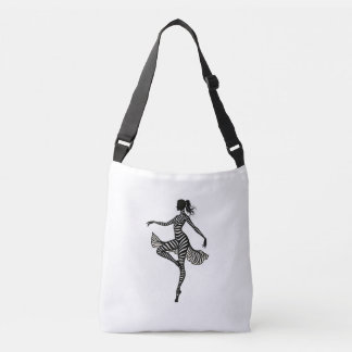 Bolso Cruzado Bailarina de ballet bailarina de danza cebra baila