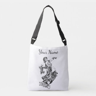 Bolso Cruzado Bailarina de la danza del vientre del vintage