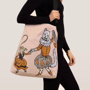 Bolso Cruzado baile del ratón con la huella de un gato