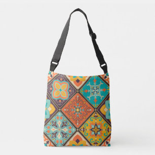 Bolso Cruzado Baldosas de mosaico de mosaico de inspiración islá