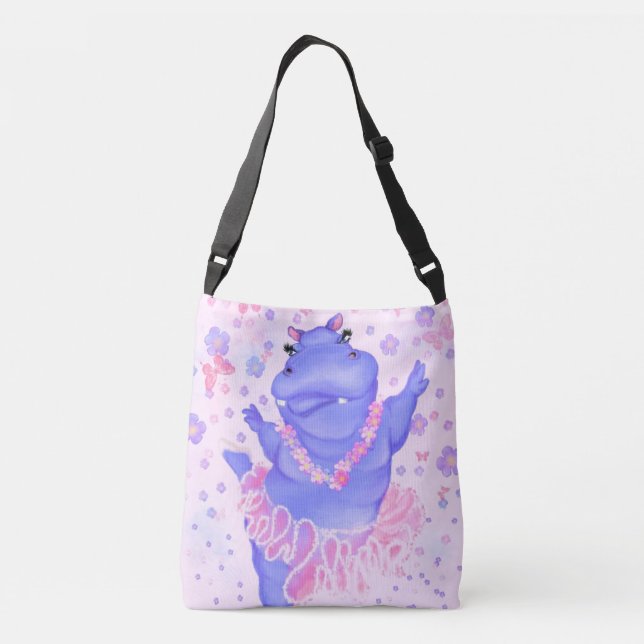 Bolso Cruzado Ballerina Hippo Funny Crossbody Bag Ballet Bailari (Reverso)