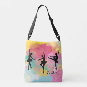 Bolso Cruzado Ballet colorido por todo el Tote de impresión