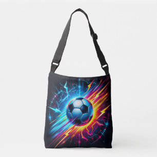 Bolso Cruzado Balón de fútbol eléctrico futurista relámpago