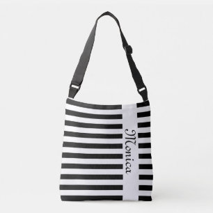 Bolso Cruzado Bandas BG Patrón blanco ancho + tu trasero. y idea
