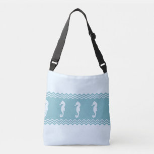 Bolso Cruzado Bandas de caballitos de mar de la costa azul