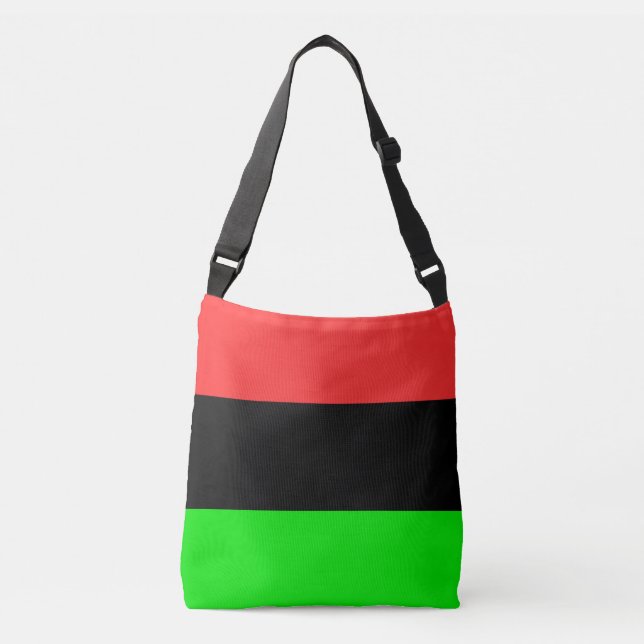 Bolso Cruzado Bandera afroamericana (Anverso)
