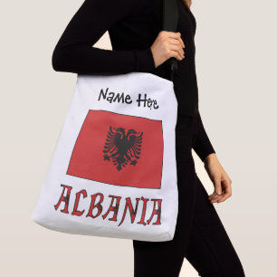 Bolso Cruzado Bandera albanesa Personalizada 