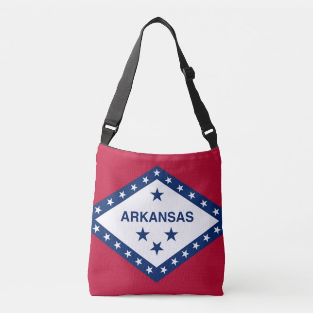 Bolso Cruzado Bandera, Arkansas (Anverso)