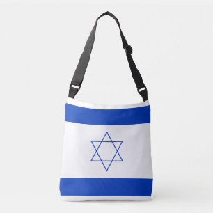 Bolso Cruzado Bandera azul y blanca de Israel