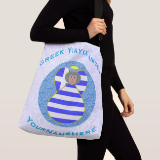 Bolso Cruzado Bandera de Ángel Yiayia Griego Personalizada