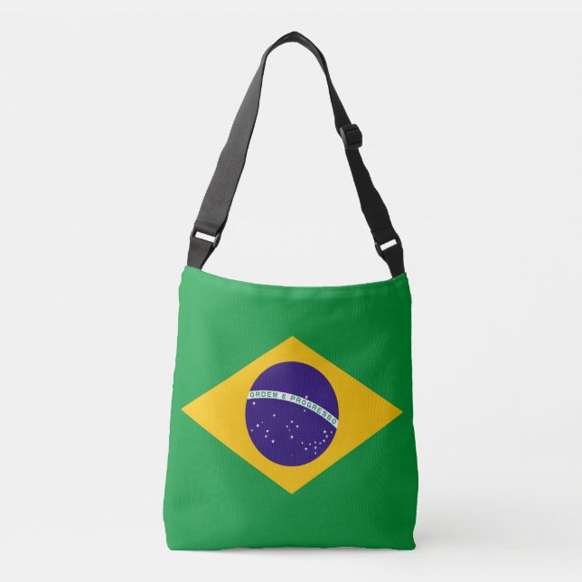 Bolso Cruzado Bandera de Brasil (Anverso)