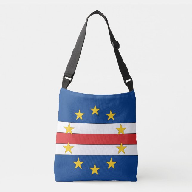 Bolso Cruzado Bandera de Cabo Verde (Anverso)