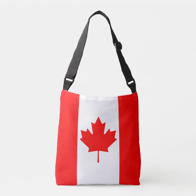 Bolso Cruzado Bandera de Canadá (Anverso)