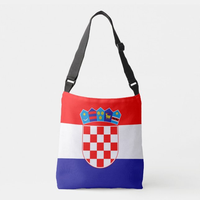 Bolso Cruzado Bandera de Croacia (Anverso)