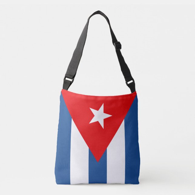 Bolso Cruzado Bandera de Cuba (Anverso)