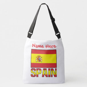 Bolso Cruzado Bandera de España Personalizada Patrimonio 