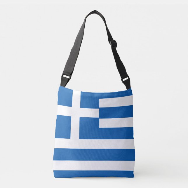 Bolso Cruzado Bandera de Grecia (Anverso)