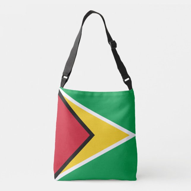 Bolso Cruzado Bandera de Guyana (Reverso)
