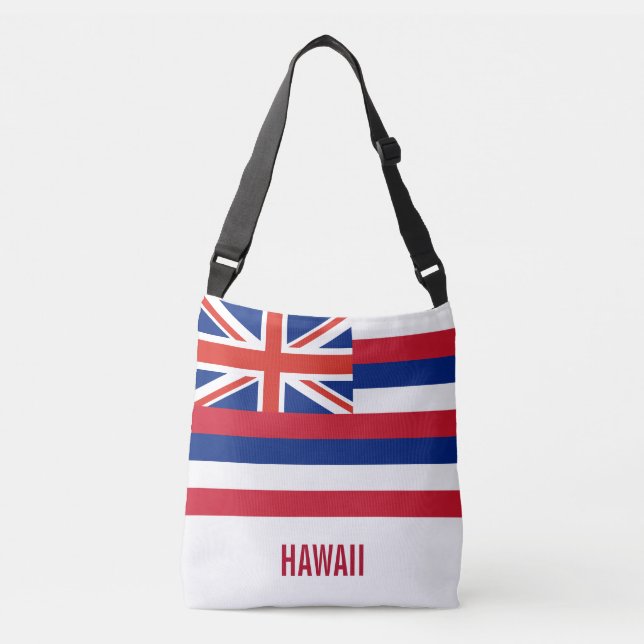 Bolso Cruzado Bandera de Hawaii (Anverso)
