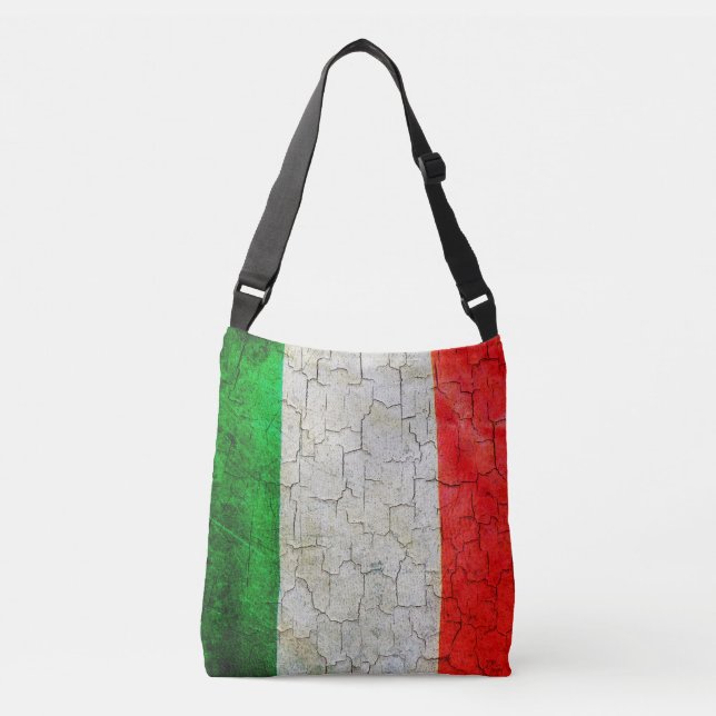 Bolso Cruzado Bandera de Italia quebrada (Anverso)