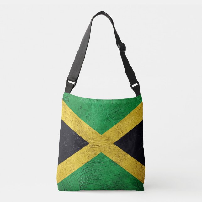 Bolso Cruzado Bandera de Jamaica (Anverso)