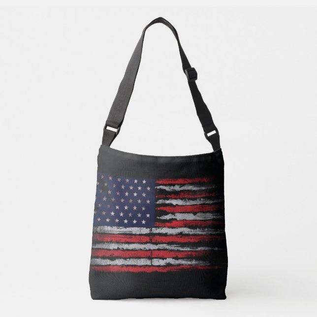 Bolso Cruzado Bandera de los Estados Unidos (Anverso)