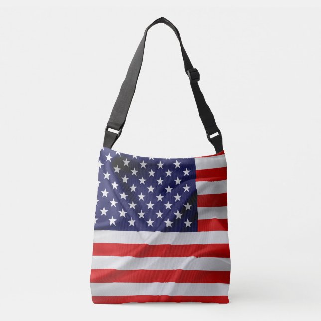 Bolso Cruzado Bandera de los Estados Unidos de América (Anverso)