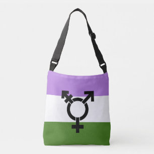 Bolso Cruzado Bandera de orgullo genderqueer