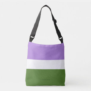 Bolso Cruzado Bandera de orgullo genderqueer de SlipperyJoe lava