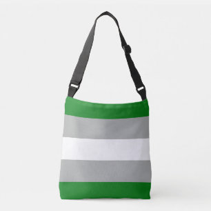 Bolso Cruzado Bandera de Orgullo Grisromántico