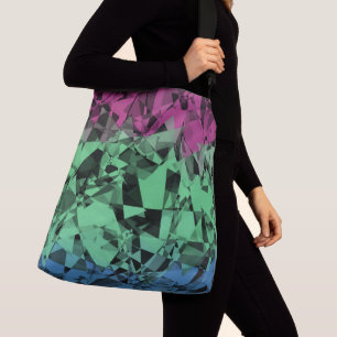Bolso Cruzado Bandera de orgullo polissexual groovy ecléctica re