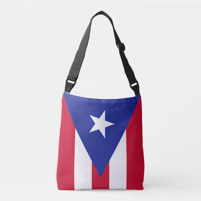 Bolso Cruzado Bandera de Puerto Rico - Bandera de Puerto Rico (Anverso)