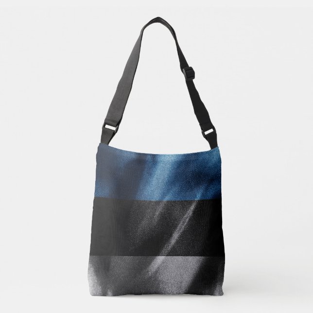 Bolso Cruzado Bandera de seda de Estonia (Anverso)