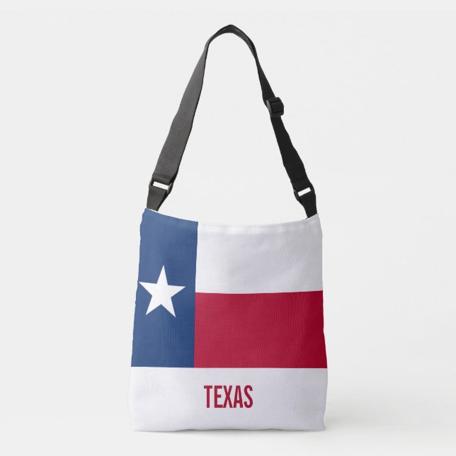 Bolso Cruzado Bandera de Texas (Anverso)