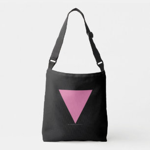 Bolso Cruzado bandera de triángulo rosa de SlipperyJoe's símbolo