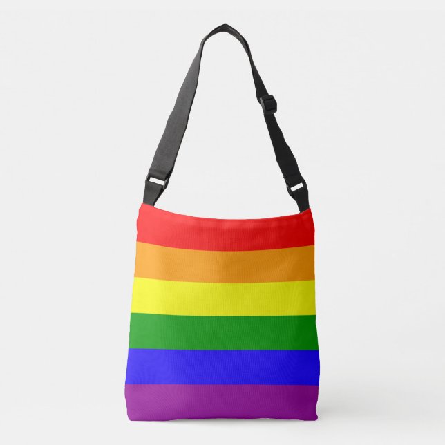Bolso Cruzado Bandera del arco iris (Anverso)