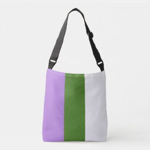 Bolso Cruzado Bandera del orgullo de Genderqueer