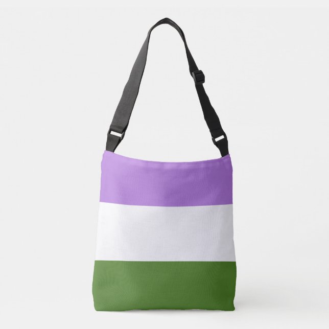 Bolso Cruzado Bandera del orgullo gay (Anverso)