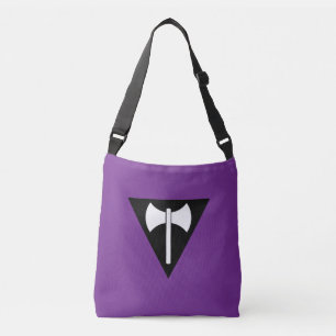 Bolso Cruzado bandera del orgullo lésbico SlipperyJoe feminista 