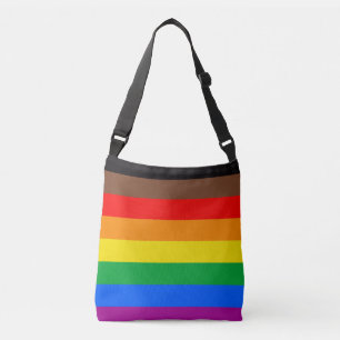Bolso Cruzado Bandera del Orgullo LGBTQ (8 Franjas)