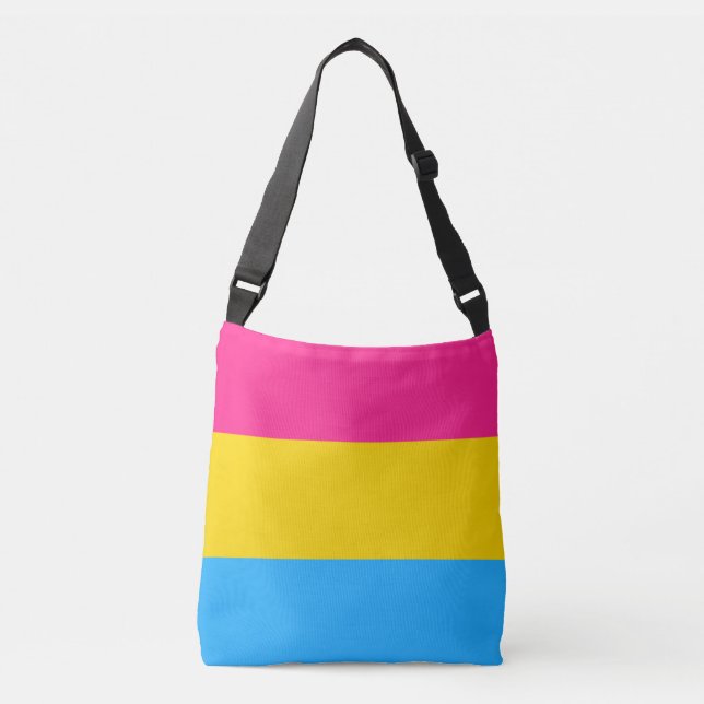 Bolso Cruzado Bandera del orgullo pansexualidad (Anverso)