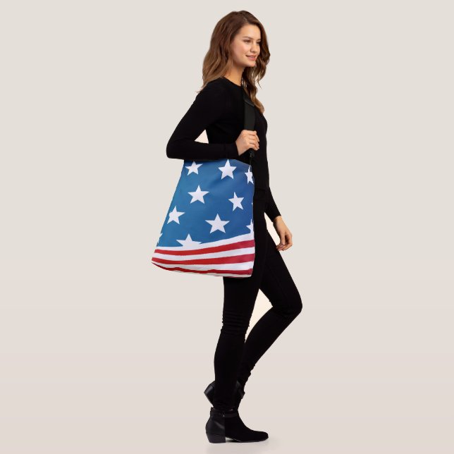Bolso Cruzado Bandera estadounidense (Puesto)