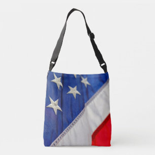Bolso Cruzado Bandera estadounidense azul blanco rojo