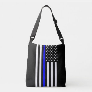 Bolso Cruzado Bandera estadounidense delgada de la línea azul