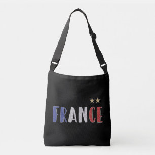 Bolso Cruzado Bandera francesa de la camiseta de hinchas de fútb