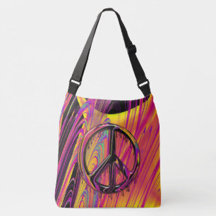 Bolso Cruzado Bandera frívola Psicodelic Hippy Couture